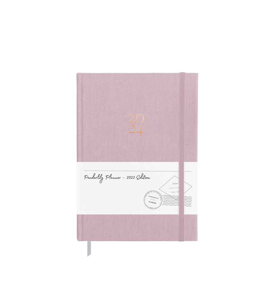 Inspirational 2025 Weekly Planner Sunday Start in Blush Pink