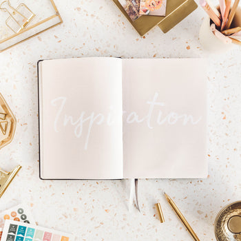 Vision board spread of the Ponderlily planner