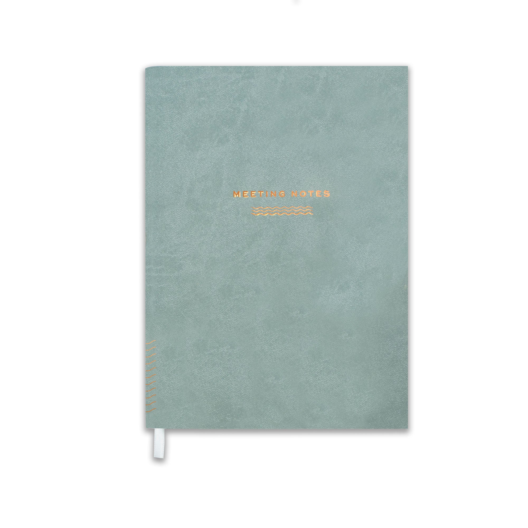 Ponderlily Meeting Notebook, Ocean Blue