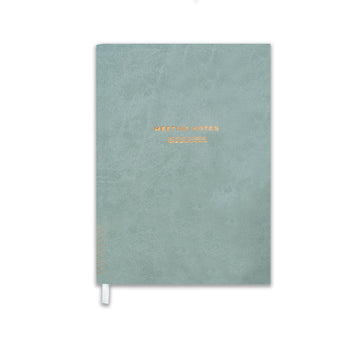 Ponderlily Meeting Notebook, Ocean Blue