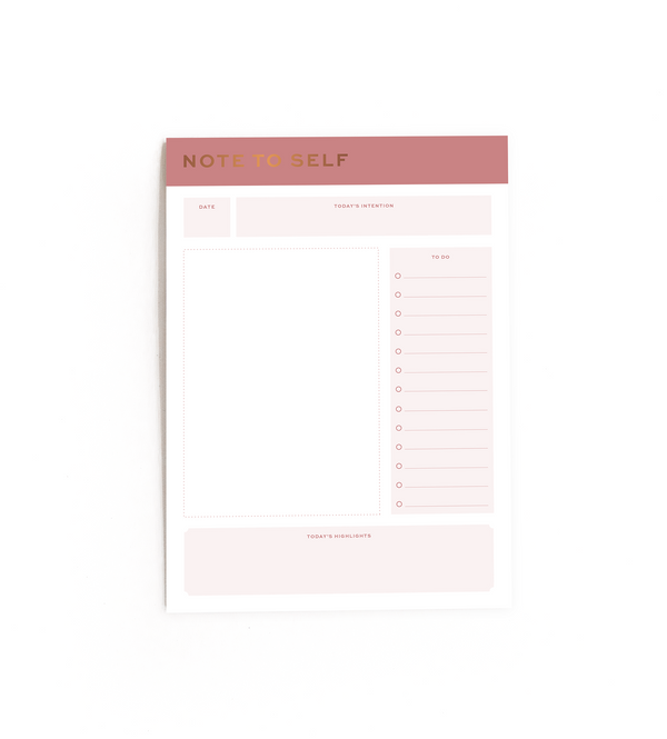 Ponderlily "Note to Self" notepad