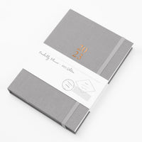 Ponderlily 2023 Grey Sunday start planner cover with belly band 