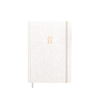 2023 weekly planner by Ponderlily in linen cover