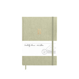 Ponderlily 2023 weekly planner Sunday start with Sage cover