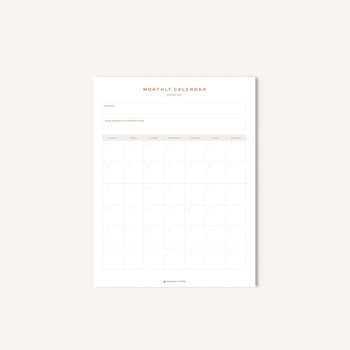 Ponderlily -Monthly-Printable-Calendar