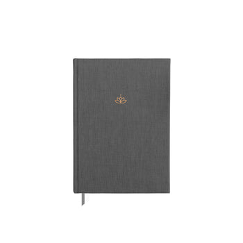 Charcoal undated Ponderlily Planner without elastic band enclosure
