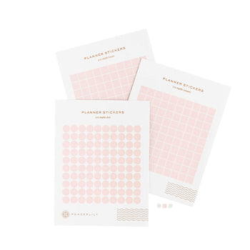 Ponderlily blush mini sticker set