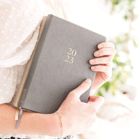 Ponderlily 2023 Daily Planner, Charcoal