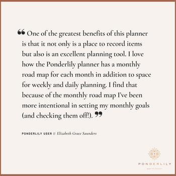 Ponderlily 2023 Daily Planner, Stone