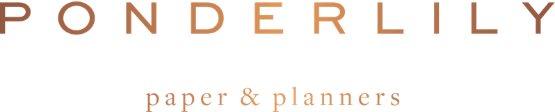 Ponderlily Sage Weekly Planner - Flexible, Undated, Eco-Friendly Organization Tool